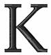 Minion Font K embroidery design