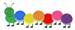 Bright Caterpillar embroidery design