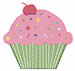 Cupcake embroidery design