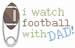 I Watch Football embroidery design