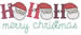 Merry Christmas embroidery design
