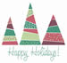Happy Holidays embroidery design