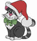 Christmas Cat embroidery design