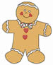 Gingerbread Boy embroidery design