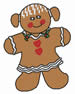 Gingerbread Girl embroidery design