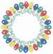 Christmas Lights embroidery design