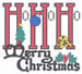 Merry Christmas embroidery design