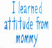Baby Attitude embroidery design