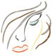Female Face embroidery design