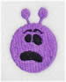 Scared Alien embroidery design