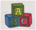 Alphabet Blocks embroidery design