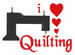 I Love Quilting embroidery design