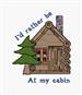 At My Cabin embroidery design
