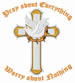 Pray embroidery design