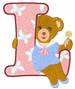Teddy Alphabet L embroidery design