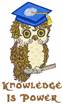 Knowledge Is Power embroidery design