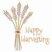 Happy Harvesting embroidery design