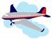 Flying Airplane embroidery design