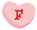 Conversation Hearts F embroidery design