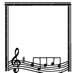Musical Frame embroidery design