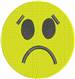 Sad Smiley Face embroidery design
