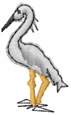 Pelican embroidery design