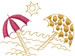 Beach Scene embroidery design