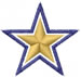 Star embroidery design