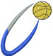 Basketball Swirl embroidery design