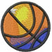 Basketball embroidery design