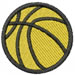 Basketball embroidery design