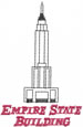Empire State Building embroidery design