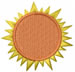 Sun embroidery design