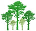 Trees embroidery design