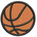 Basketball embroidery design