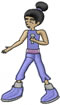 Rap Girl embroidery design