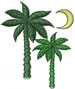 Palm Trees embroidery design