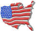 U.S. Flag Map embroidery design