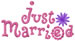 Just Married embroidery design