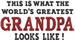 Greatest Grandpa embroidery design