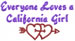California Girl embroidery design