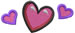 3 Hearts embroidery design