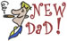 New Dad embroidery design
