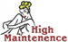 High Maintenence embroidery design