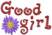 Good Girl embroidery design