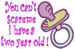 Two Year Old embroidery design
