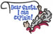 Dear Santa embroidery design