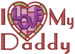 Love My Daddy embroidery design