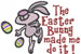 Easter Bunny embroidery design