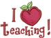 Teaching Love embroidery design
